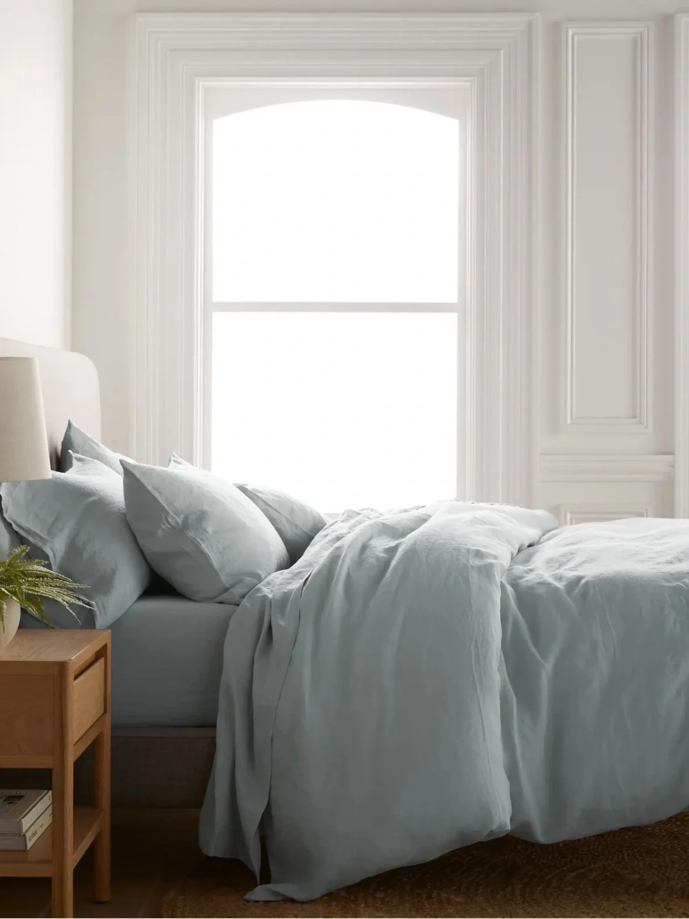 Quince Mist European Linen Duvet Cover Full/Queen